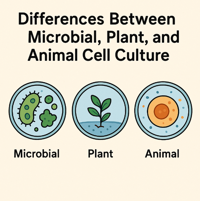 Differences Between Microbial, Plant, And Animal Cell Culture