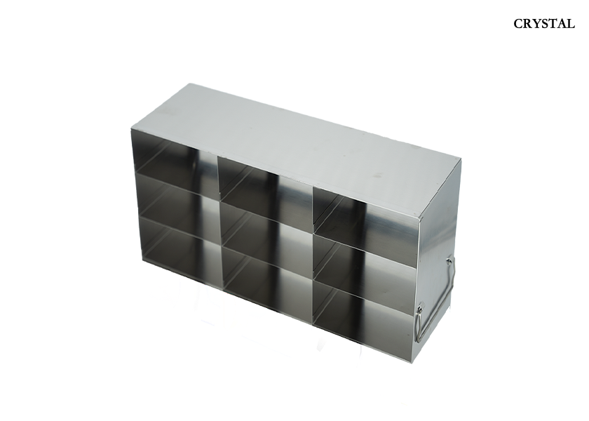 Side access rack for 133 x 133 x 75mm cryoboxes 
